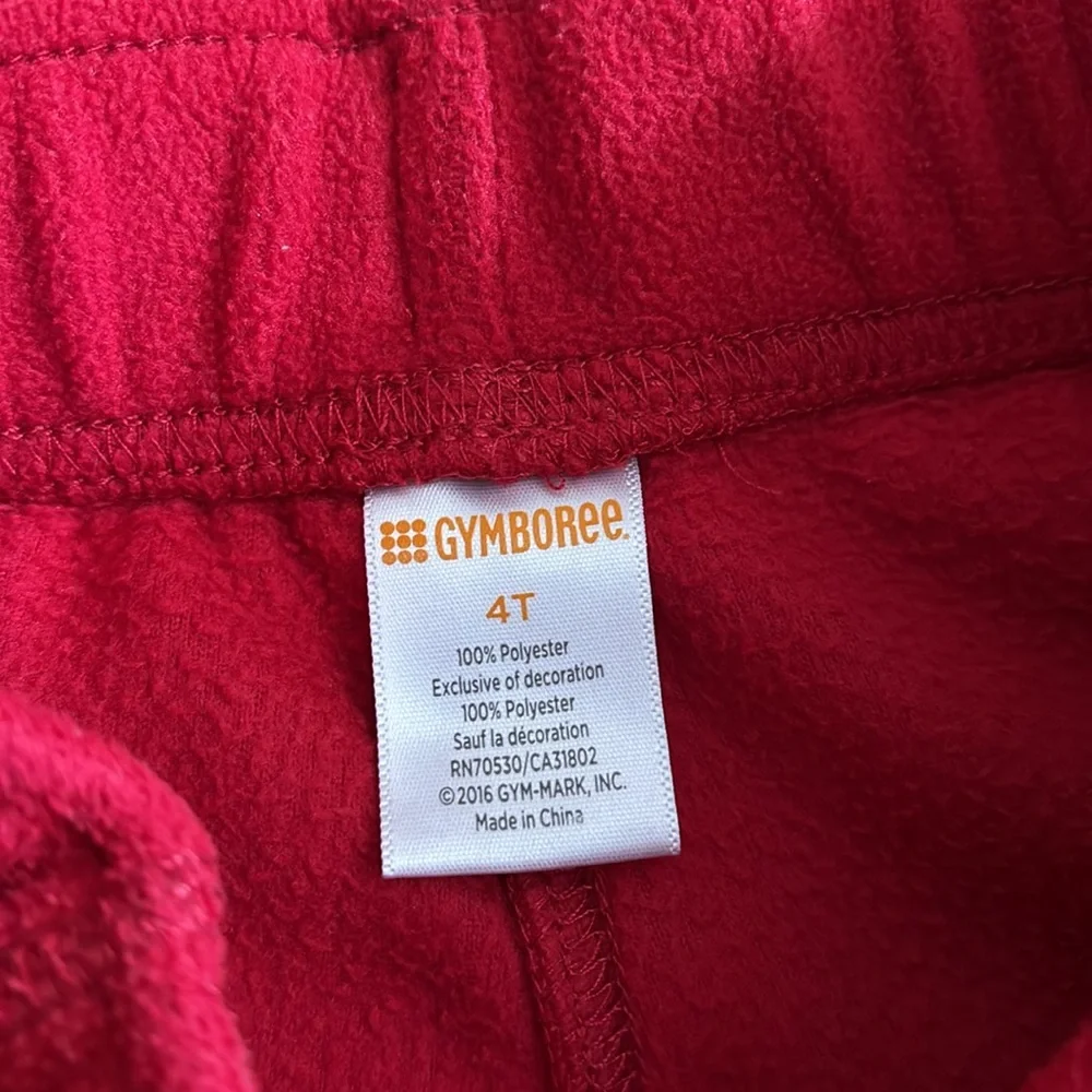 4T Gymboree Red Fleece Sweatpants